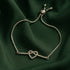 Zarkan Infinity Heart Silver Bracelet