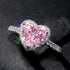 Hallmark Silver Love Pink Heart Ring