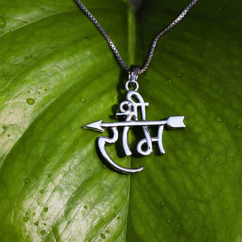 Zarkan Ayodhya Special 925 Silver Shri Ram Locket With Chain