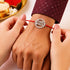 Zarkan Pyare Bhaiya Precious Silver Rakhi With Roli Chawal