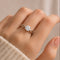 Beauty Of Minimal Sterling Silver Solitaire Ring