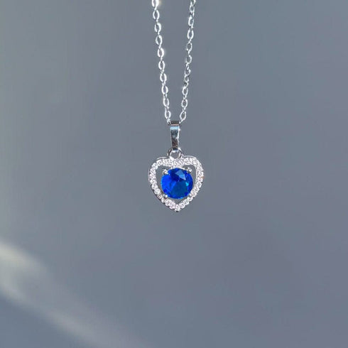 Zarkan The Lover's Gift Blue Silver Jewelry Set