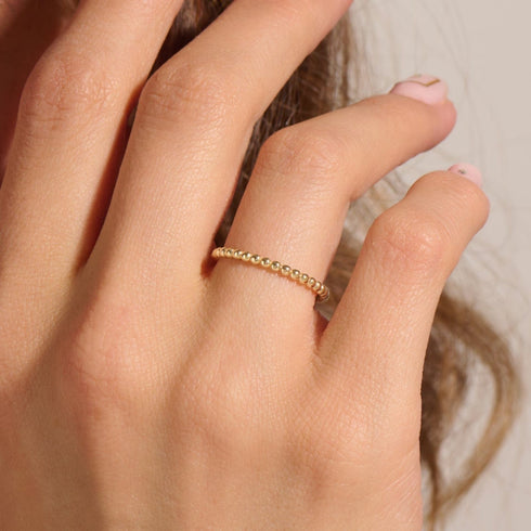 Hallmark Silver Everyday Luxury Minimal Gold Plated Ring