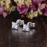 Zarkan Ice Cube Silver Studs