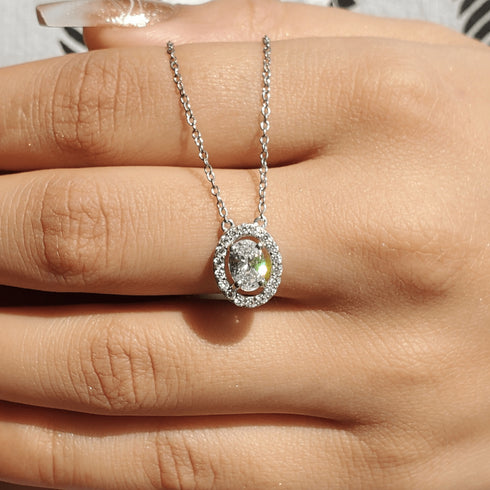 Zarkan Silver Love Loop Zircon Jewelry Sets