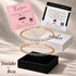 Hallmark Silver Rose Gold Plated Turquoise Stone Pair Anklet