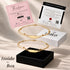 Hallmark Silver Feather Double-layer Beaded Gold Plated Anklet For Women