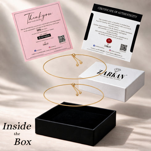 Hallmark Silver Elegant Chain Adjustable Gold Plated Ankle Bracelet For Women