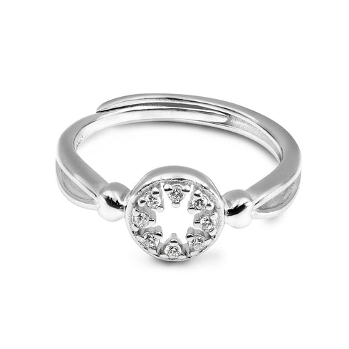 Zarkan Minimal Office Look 925 Silver Ring