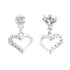 Zarkan Signature Love Silver Drop Studs