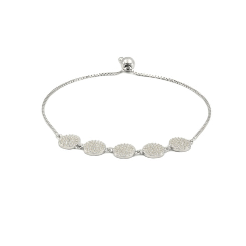 Zarkan Zicon Silver Plated Bracelet