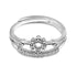 Zarkan Floral Cute Crown Pure Silver Ring