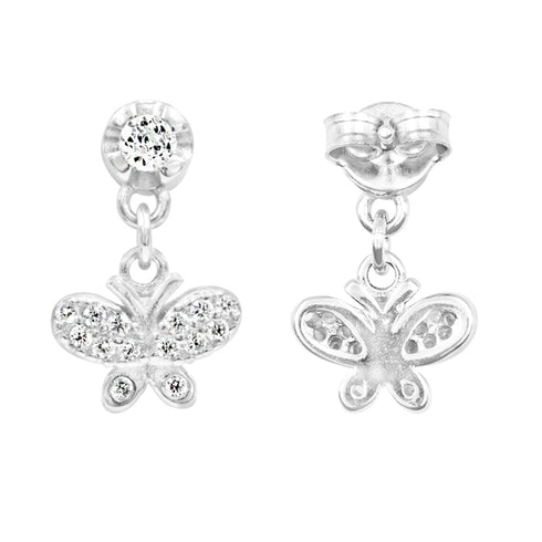 Zarkan Honey Bees Silver Drop Stud