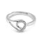 Zarkan Minimal 925 Silver Loop Ring