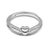 Zarkan Crown Heart Sterling Silver Ring