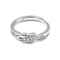 Zarkan Leaf Heart Cute Silver Ring