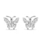 Zarkan 925 Silver Cute Butterfly Studs