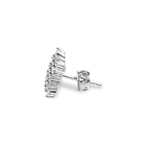 Zarkan Silver Square Cool Look Earrings