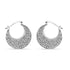 Zarkan Half Moon 925 Silver Large Size Earrings