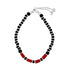 Zarkan 925 Silver Nazariya Bracelet With Red Long Beads