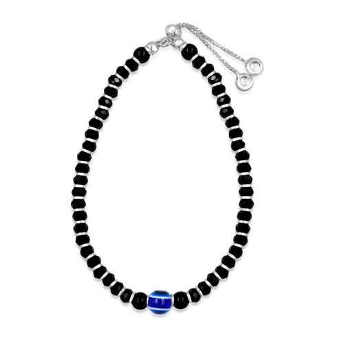 Zarkan 925 Silver Evil Eye Nazariya Bracelet for Women