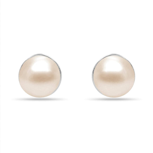 Zarkan 925 Silver Pearl Studs
