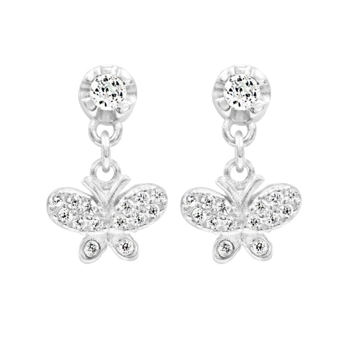 Zarkan Honey Bees Silver Drop Stud