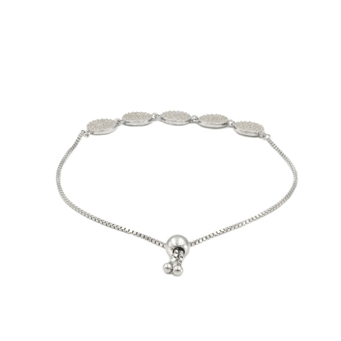 Zarkan Zicon Silver Plated Bracelet