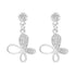 Zarkan Buttetfly Silver Drop Studs
