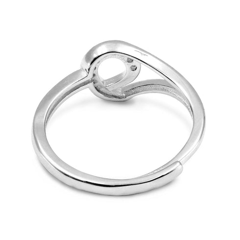 Zarkan Minimal 925 Silver Loop Ring
