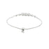 Zarkan Elegant Silver Love Heart Bracelet
