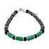 Zarkan 925 Silver Nazariya Bracelet With Nature Green Beads