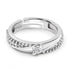 Zarkan 925 Silver Micro Studded American Diamond Ring For Men