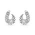 Zarkan 925 Silver Cluster Zirconia Earring