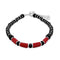 Zarkan 925 Silver Nazariya Bracelet With Red Long Beads