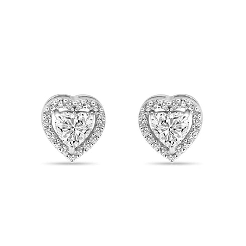 Zarkan 925 Silver Heart Jewelry Set With Link Chain