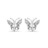 Zarkan 925 Silver Cute Butterfly Studs