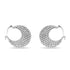 Zarkan Half Moon 925 Silver Large Size Earrings