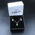 Zarkan Green Treasure Box Silver Jewelry Set