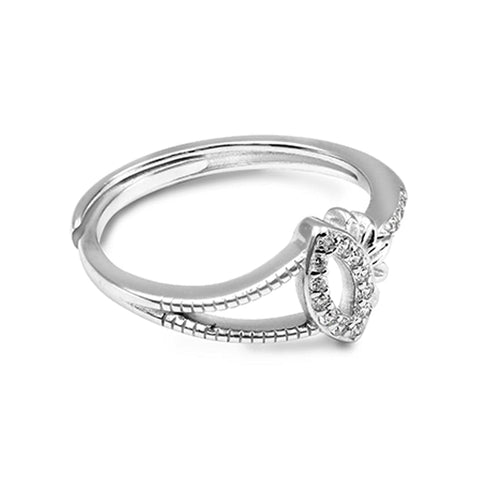 Zarkan Elegant Floral Pure 925 Silver Ring