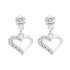 Zarkan Signature Love Silver Drop Studs