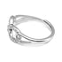 Zarkan Double Link Zircon Silver Ring