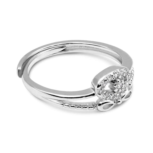 Zarkan Butterfly AD Pure Silver Ring