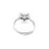 Zarkan Triple Beau Heart shape Silver Ring