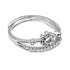 Zarkan Floral Cute Crown Pure Silver Ring