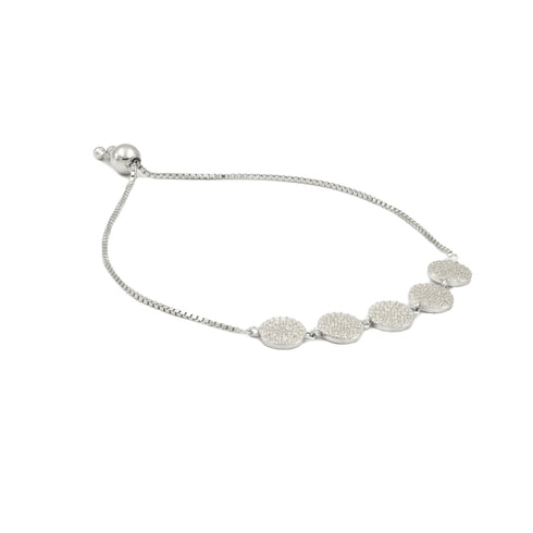 Zarkan Zicon Silver Plated Bracelet