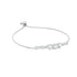 Zarkan Elegant Silver Love Heart Bracelet