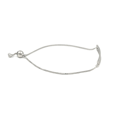 Zarkan Trio Style Zirkon Silver Bracelet