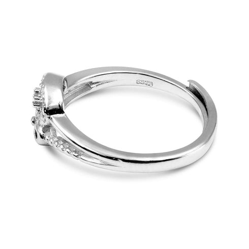 Zarkan Butterfly AD Pure Silver Ring