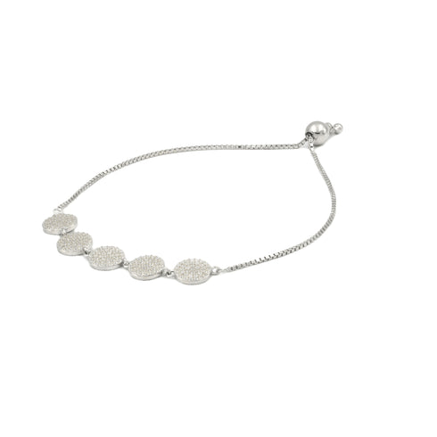 Zarkan Zicon Silver Plated Bracelet